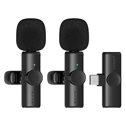 Micrófono Satellite A-MK231 Wireless / USB-C - Negro