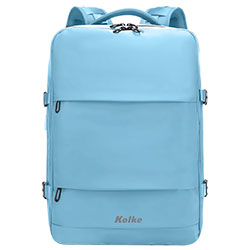 Mochila Anti-Robo para Notebook Kolke KVM-654 17" - Sky Azul + Puerto USB