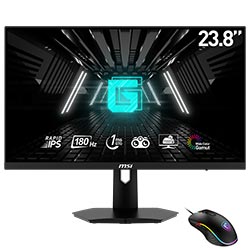 Monitor Gamer MSI E2 Esports G244F 23.8" Full HD LED 180Hz / 1Ms - Negro + Mouse