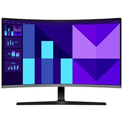 Monitor Gamer Samsung Essential S3 LS32D396GAN 32" Full HD Curvo VA 100Hz - Negro