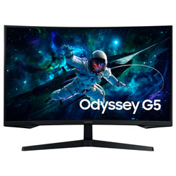 Monitor Gamer Samsung Odyssey G55C LS27CG552EN 27" QHD LED Curvo 165Hz / 1Ms - Negro