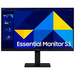 Monitor Samsung Essential S3 LS24D300GA 23.8" FHD IPS 100Hz / 5Ms - Negro