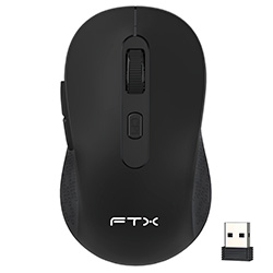 Mouse FTX MW44 Wireless - Negro / Gris