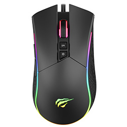 Mouse Gamer Havit MS1001S V2 Snipe Gamenote USB / RGB - Negro / Gris