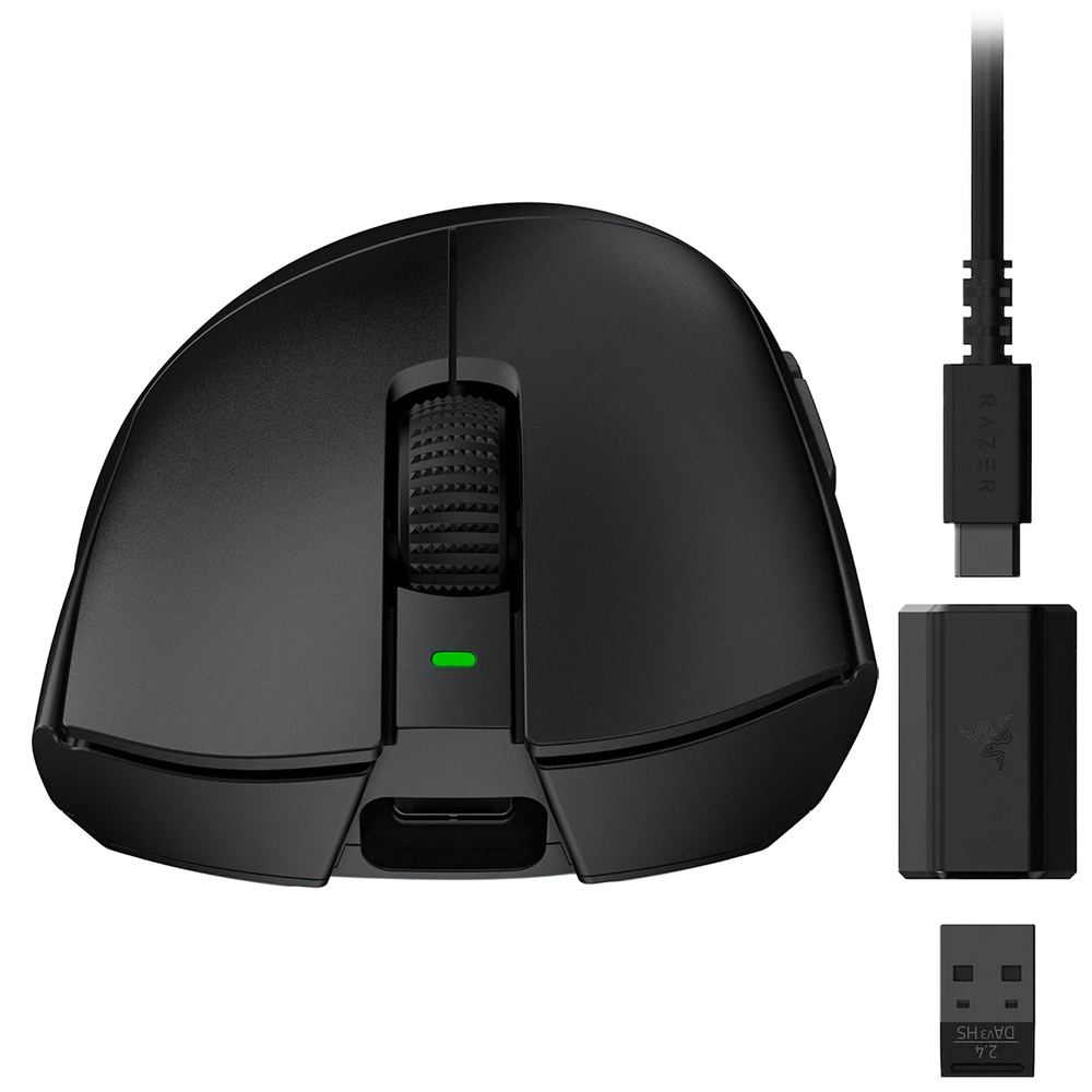 Mouse Gamer Razer Deathadder V3 HyperSpeed Wireless - Negro (RZ01-05140100-R3U1) - vista 1