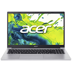 Notebook Acer Aspire Lite AL15-36P-32XP Intel Core 3 N350 Pantalla FHD IPS 16.6" / 8GB de RAM / 128GB SSD / Win11 - Light Plata (Inglés) (NX.DE2AA.001)