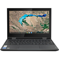 Notebook Lenovo Chromebook 300E 2nd Gen Intel Celeron N4020 Pantalla Táctil HD 11.6" / 4GB de RAM / 32GB eMMC / ChromeOS - Negro / Gris (Reacondicionado) (Inglés) (Netbook)