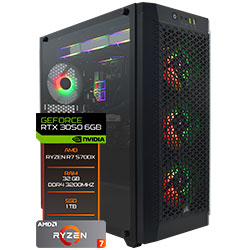 PC Montado Gamer Macrovip Intel Core i3 10105 de 3.7GHz 16GB de