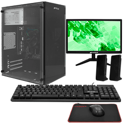 PC Montado Intel Core i5 3330 de 3.0GHz / 16GB de RAM / 240GB SSD + Kit Gamer / Monitor - Negro