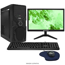 PC Montado Intel Core i5 3450 de 3.1GHz 16GB de RAM / 240GB SSD + Monitor / Mouse / Teclado / Mouse Pad - Negro