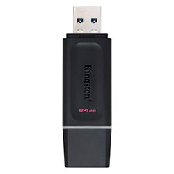 Pendrive Kingston Exodia 64GB USB 3.2 - Negro (DTX/64GB)
