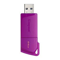 Pendrive Kingston Exodia M 64GB USB 3.2 - Roxo (KC-U2L64-7LP