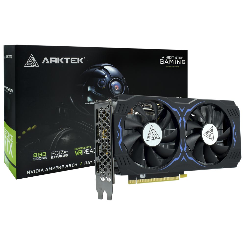 Placa de Vídeo Arktek Hyperion 8GB GeForce RTX3050 GDDR6 ...