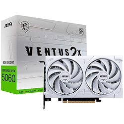 Placa de Vídeo MSI Ventus 2X White OC 8GB GeForce RTX5060 GDDR7