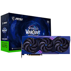 Anúncio: Placa de Vídeo MSI World Of Warcraft Midnight Void Edition OC 12GB GeForce RTX5070 GDDR7 - 912-V532-259