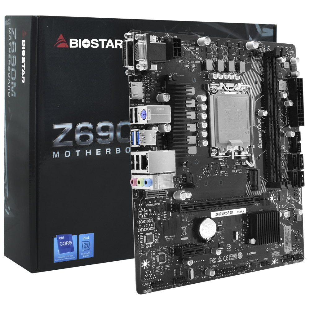 Placa Madre Biostar Z690MX2-E D4 Socket LGA 1700 / DDR4