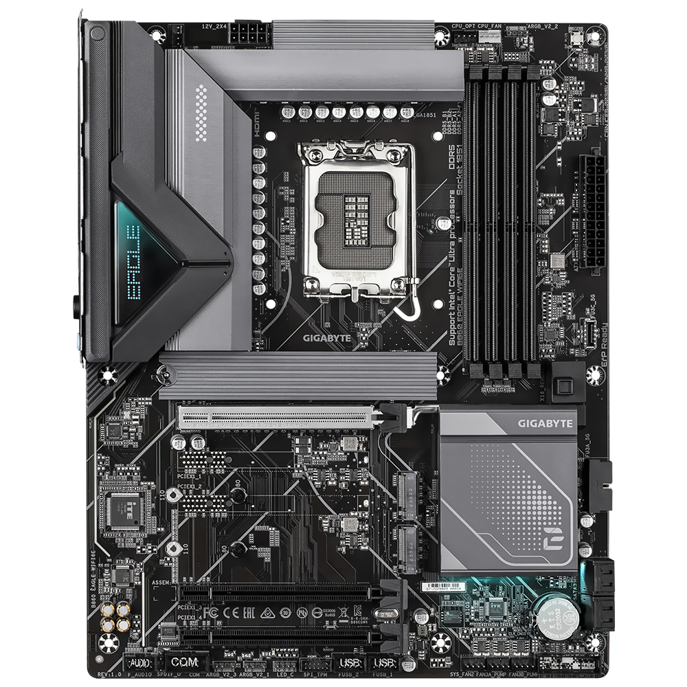 Placa Madre Gigabyte B860 Eagle Wi-Fi 6E Socket LGA 1851 / DDR5 · ALMACENAMIENTO
