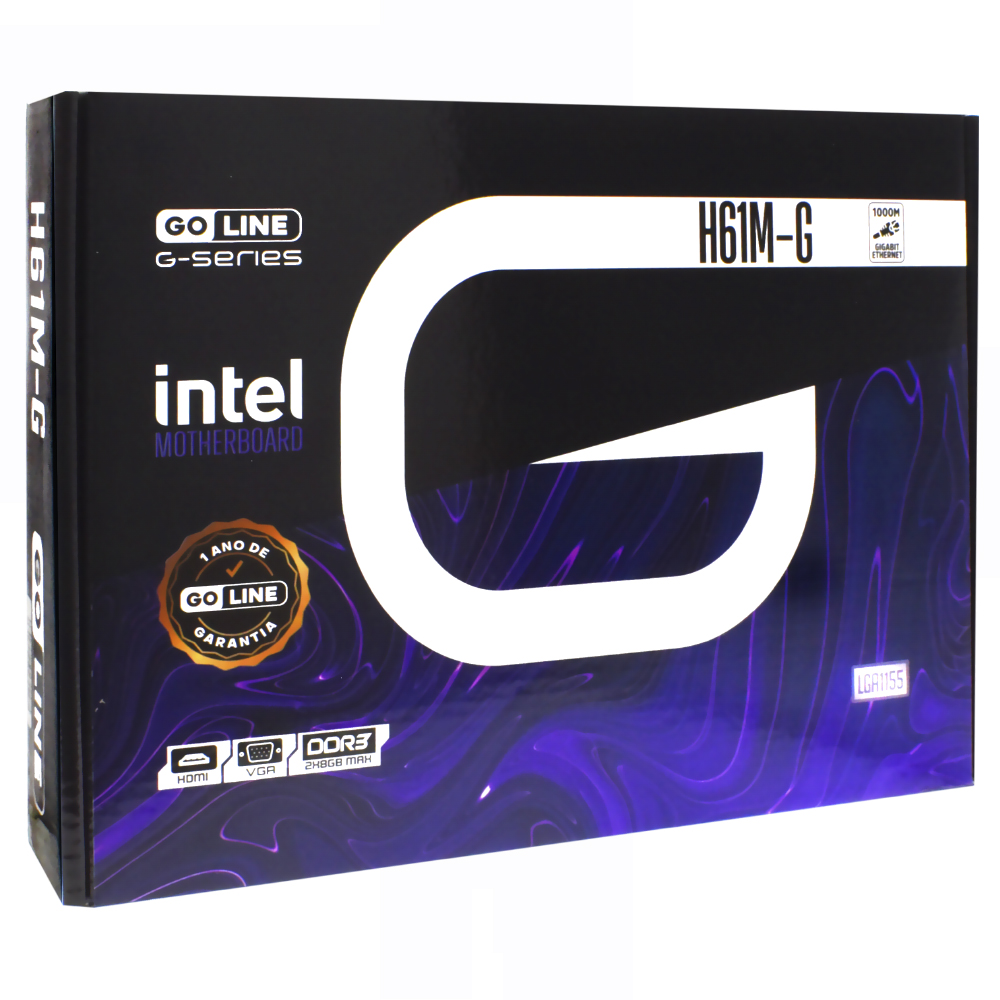Placa Madre GoLine GL-H61M-G Socket LGA 1155 / VGA / DDR3 - vista 1