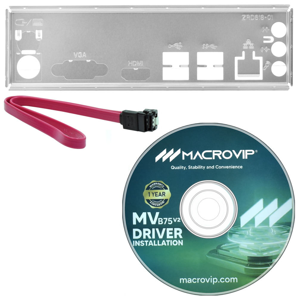 Placa Madre Macrovip MV-B75V2 Socket LGA 1155 / VGA / DDR3 - vista 3