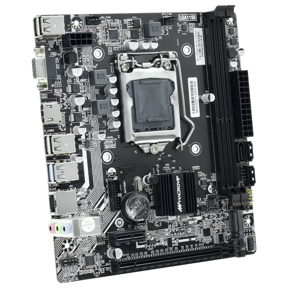 Placa Madre Macrovip MV-B75V2 Socket LGA 1155 / VGA / DDR3 - vista 2