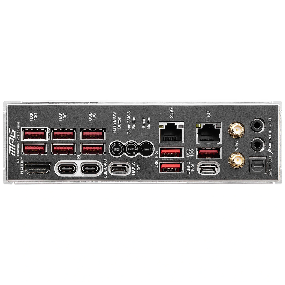 Placa Madre MSI MPG X870E Carbon Wi-Fi Socket AM5 / DDR5 · ALMACENAMIENTO