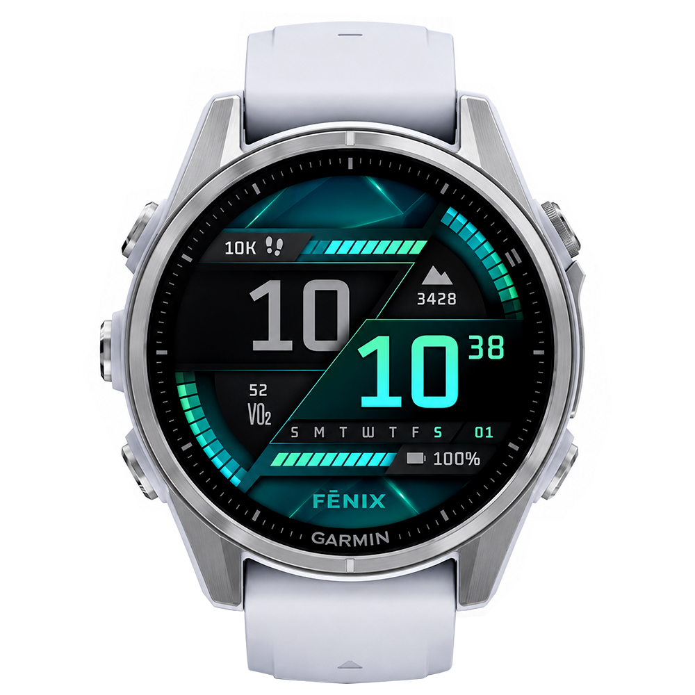 Reloj Inteligente Garmin Fenix 8 AMOLED Premium / 43mm - Blanco / Plata (010-02903-00) · BATERÍA