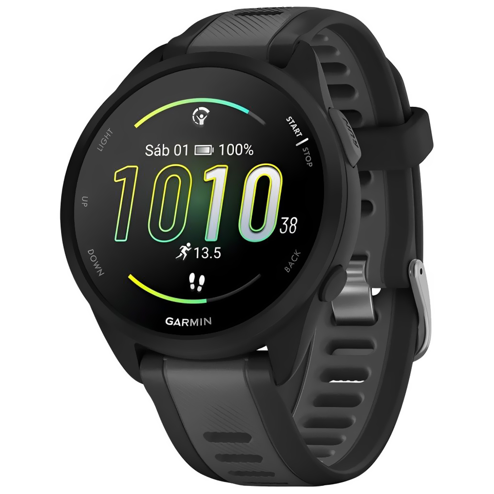 Reloj Inteligente Garmin Forerunner 165 Music AMOLED / 43mm - Negro (010-02863-30)