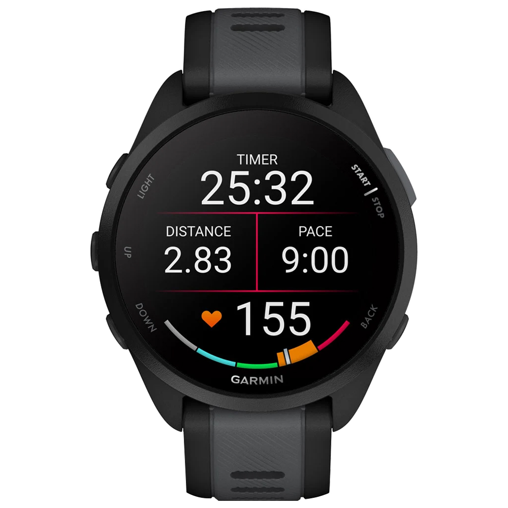 Reloj Inteligente Garmin Forerunner 165 Music AMOLED / 43mm - Negro (010-02863-30) · PANTALLA