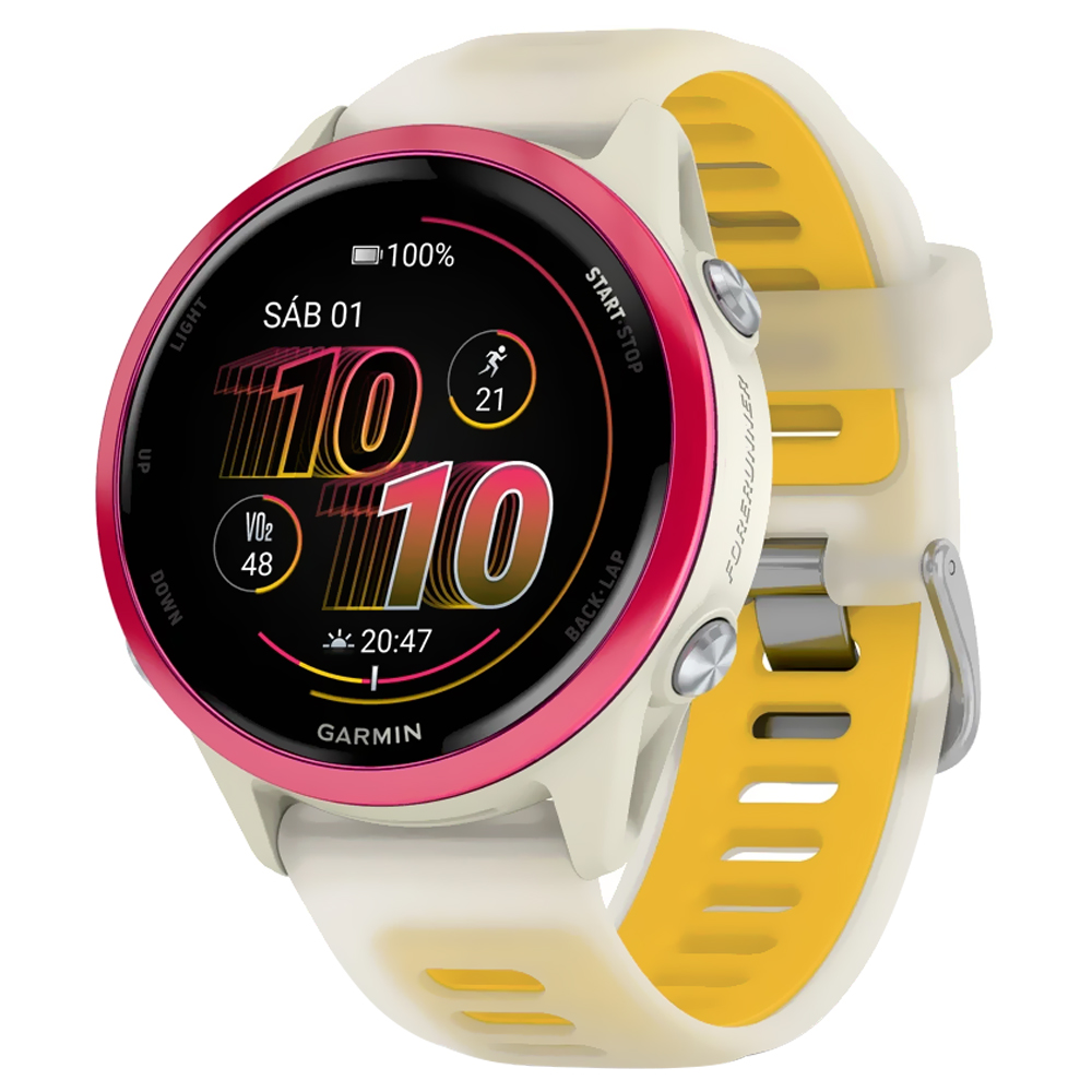Reloj Inteligente Garmin Forerunner 570 / 42mm - Framboesa / Translucido (010-02970-02)