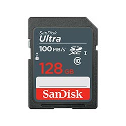 Tajeta de Memoria SD SanDisk Ultra 128GB Clase 10