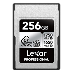 Tarjeta de Memoria CF Express Lexar Professional Type A Silver Series 256GB - LCAEXS4256G-RNENG
