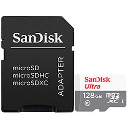 Tarjeta de Memoria Micro SD SanDisk Ultra 128GB Clase 10