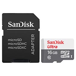 Tarjeta de Memoria Micro SD SanDisk Ultra 16GB Clase 10