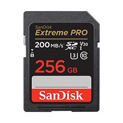 Tarjeta de Memoria SD SanDisk Extreme Pro V30 U3 256GB 4K