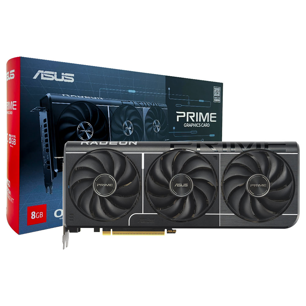Tarjeta Gráfica ASUS Prime OC GTIII 8GB Radeon RX9060 XT GDDR6 - PRIME-RX9060XT-O8G