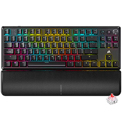 Teclado Gamer Mecánico Corsair K70 Core TKL / MLX RED / Wireless / RGB / Inglés - Negro (CH-914901E-NA)