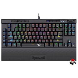 Teclado Gamer Mecánico Redragon K587RGB-PRO Magic-Wand Pro Wireless / RGB / RED / Inglés - Negro