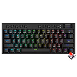 Anúncio: Teclado Gamer Mecânico Redragon K632RGB-PRO Horus Mini Pro Wireless / RED / Inglês - Preto