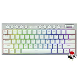 Anúncio: Teclado Gamer Mecânico Redragon K632W-RGB-PRO Horus Mini Pro Wireless / RGB / RED / Inglês - Branco
