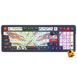 Anúncio: Teclado Gamer Mecânico Redragon K686AK-RGB-PRO Eisa Wireless / RGB / Inglês - Azul / Branco