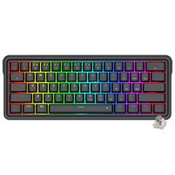 Teclado Gamer Mecánico Redragon K722-RGB Ironguard USB / RGB / Inglés - Negro