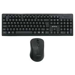 Teclado + Mouse FTX KM250 Wireless / Español - Negro