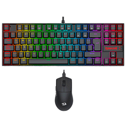Teclado + Mouse Gamer Redragon Essentials S145 USB / RGB / Español - Negro