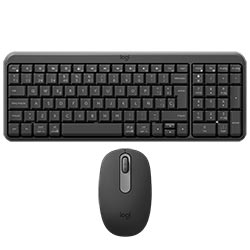 Anúncio: Teclado + Mouse Logitech MK250 Wireless / Espanhol - Cinza / Preto (920-013513)