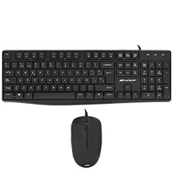 Teclado + Mouse Macrovip MV-MK100UB-SP USB / Español - Negro