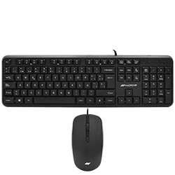 Teclado + Mouse Macrovip MV-MK200UB-SP USB / Español - Negro