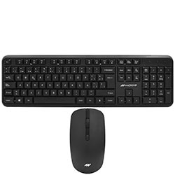 Teclado + Mouse Macrovip MV-MK200WB-SP Wireless / Español - Negro