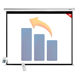 Anúncio: Tela para Projetor Quanta QTTLE100 100" / 220V - Branco