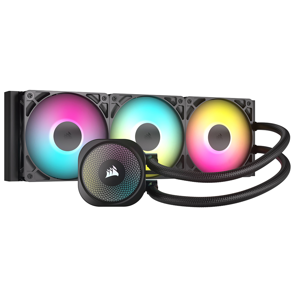 Water Cooler para Procesador Corsair Nautilus 360 RS ARGB 360MM - Negro (CW-9060093-WW)